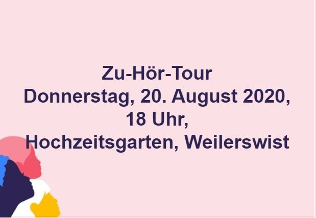 Zu-Hör-Tour Anne Horst, Bürgermeisterin von Weilerswist